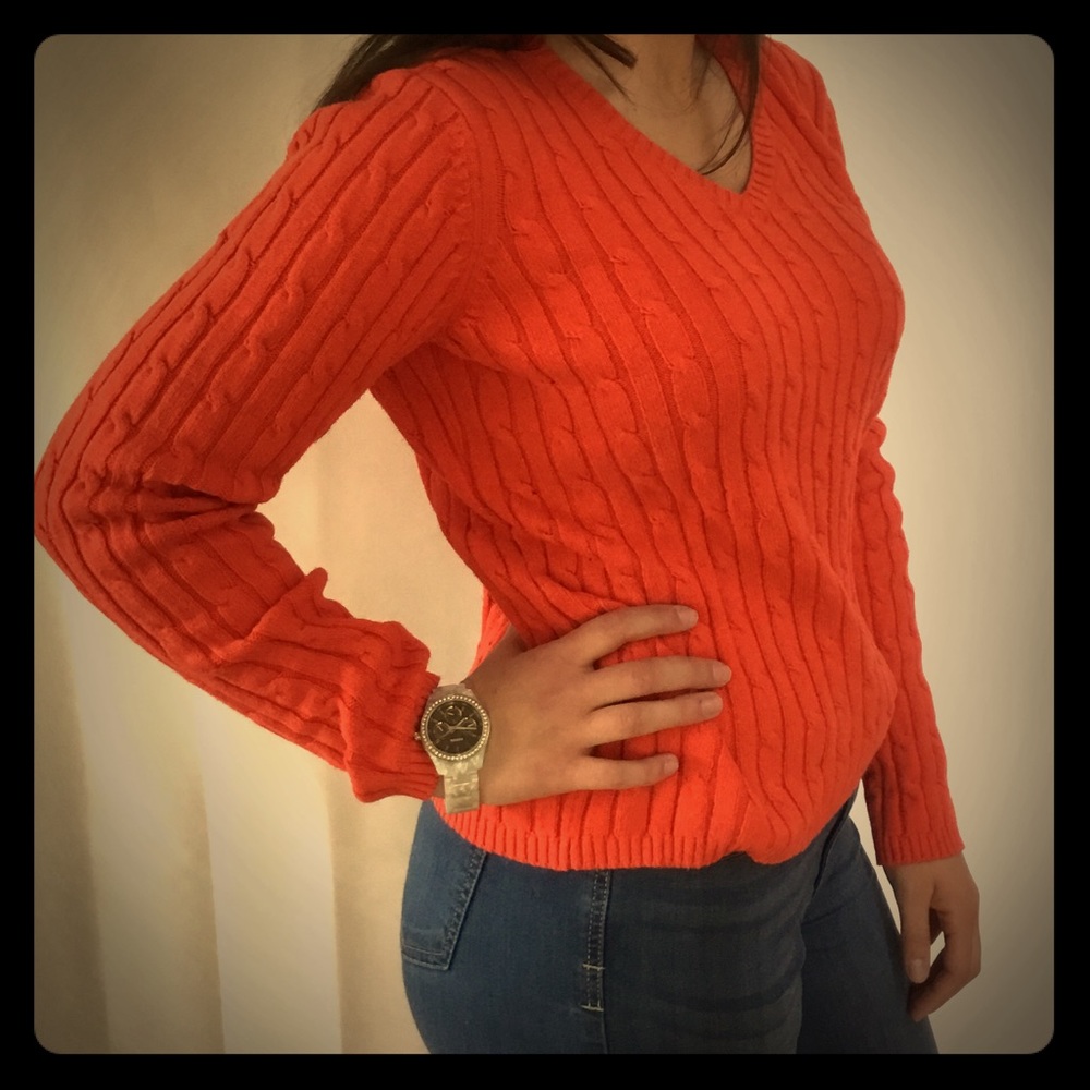 St. John’s Bay Cable Knit Sweater Size S